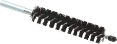 Schaefer Brush - 4" Brush Length, 13/16" Diam, Nylon Single Stem, Single Spiral Condenser Tube Brush - 6-1/4" Long, Nylon, 12-24 Female Connection - Americas Tooling