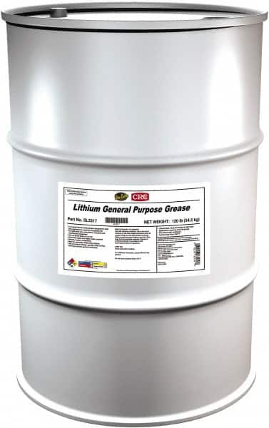 CRC - 120 Lb Keg Lithium-12 Gel Paste Grease - Amber, Nonflammable, 250°F Max Temp, NLGIG 2, - Americas Tooling