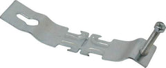 Thomas & Betts - 1" Pipe, 14 Gauge" Pipe or Conduit Clamp - Silver Galvanized, 600 Lb Capacity, All Conduit - Americas Tooling