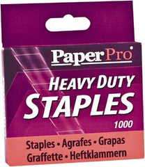 PaperPro - 1/2" Leg Length, Steel Staples-Cartridge - 100 Sheet Capacity, For Use with PaperPro 1300 - Americas Tooling