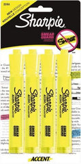 Sharpie - Fluorescent Yellow Highlighter - Chisel Tip, AP Nontoxic Ink - Americas Tooling