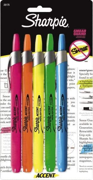 Sharpie - Assorted Colors, Highlighter - Chisel Tip, AP Nontoxic Ink - Americas Tooling