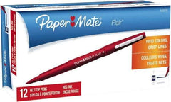 Paper Mate - Medium Porous Point Pen - Red - Americas Tooling