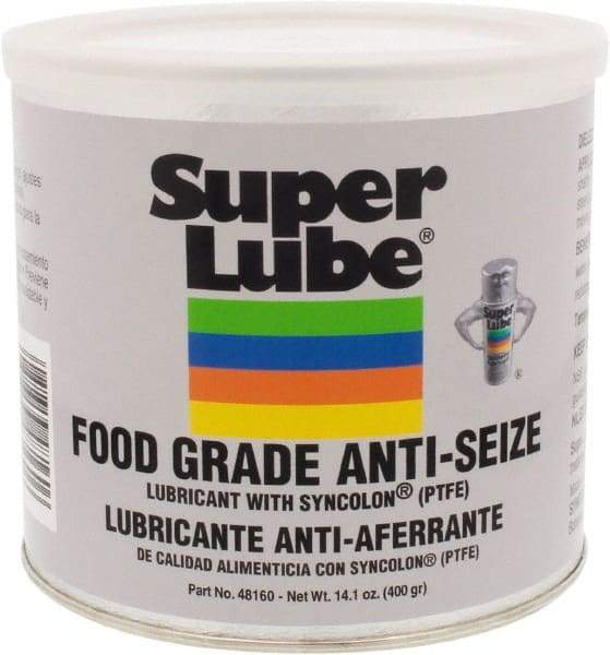 Synco Chemical - 14.1 oz Can Anti-Seize Lubricant - Synthetic with PTFE, 450 to 450°F, Translucent White, Water Resistant - Americas Tooling