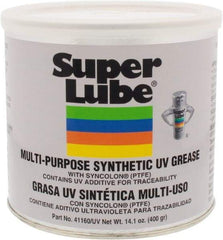 Synco Chemical - 14.1 oz Canister Synthetic Lubricant w/PTFE General Purpose Grease - Translucent White, Food Grade, 450°F Max Temp, NLGIG 2, - Americas Tooling