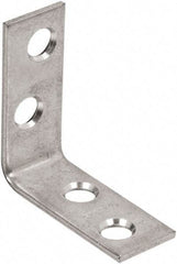 National Mfg. - 1-1/2" Long x 5/8" Wide, Steel, Corner Brace - Zinc Plated - Americas Tooling