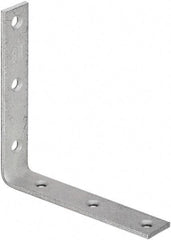 National Mfg. - 6" Long x 1-1/8" Wide, Galvanized Steel, Corner Brace - Galvanized - Americas Tooling