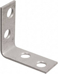 National Mfg. - 1-1/2" Long x 5/8" Wide, Galvanized Steel, Corner Brace - Galvanized - Americas Tooling