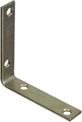 National Mfg. - 3-1/2" Long x 3/4" Wide, Steel, Corner Brace - Zinc Plated - Americas Tooling