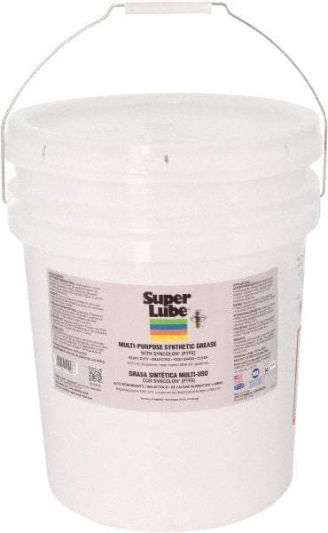 Synco Chemical - 30 Lb Pail Synthetic Lubricant w/PTFE General Purpose Grease - Translucent White, Food Grade, 450°F Max Temp, NLGIG 000, - Americas Tooling