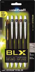 Uni-Ball - Roller Ball 1mm Retractable Pen - Blue & Black, Green & Black, Purple & Black, Brown & Black - Americas Tooling