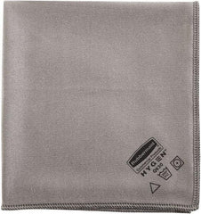 Rubbermaid - Dry Microfiber Wipes - Packet, 16" x 16" Sheet Size, Gray - Americas Tooling