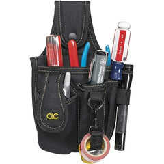 CLC - Cell Phone Holster with 4 Pockets - Ballistic Polyester, Black, 5" Wide x 6" High x 1-1/2" Deep - Americas Tooling