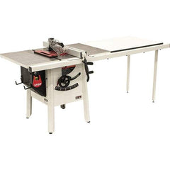 Jet - 10" Blade Diam, 5/8" Arbor Diam, 1 Phase Table Saw - 1-3/4 hp, 27" Wide, 115 Volt, 3-1/8" Cutting Depth - Americas Tooling