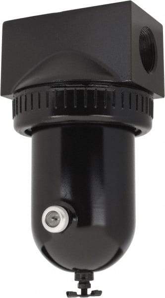 PRO-SOURCE - 400 CFM Oil/Water Condensate Separation Filter - 1-1/4" 250 psi, Manual Drain - Americas Tooling