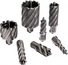 Cleveland Steel Tool - 1-5/8" Diam x 2" Deep Carbide-Tipped Annular Cutter - Americas Tooling