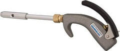 Guardair - 120 Max psi Venturi Nozzle Thumb Lever Blow Gun - 1/4 NPT, 6" Tube Length, Aluminum - Americas Tooling