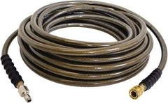 Simpson - 4,500 Max psi 2 Piece Pressure Washer Hose - 100' Long, Polyurethane, NPT, Female & Male - Americas Tooling