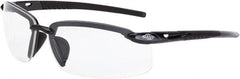 CrossFire - +2, Smoke Gray Lenses, Scratch Resistant, Frameless Magnifying Safety Glasses - UV Protection - Americas Tooling