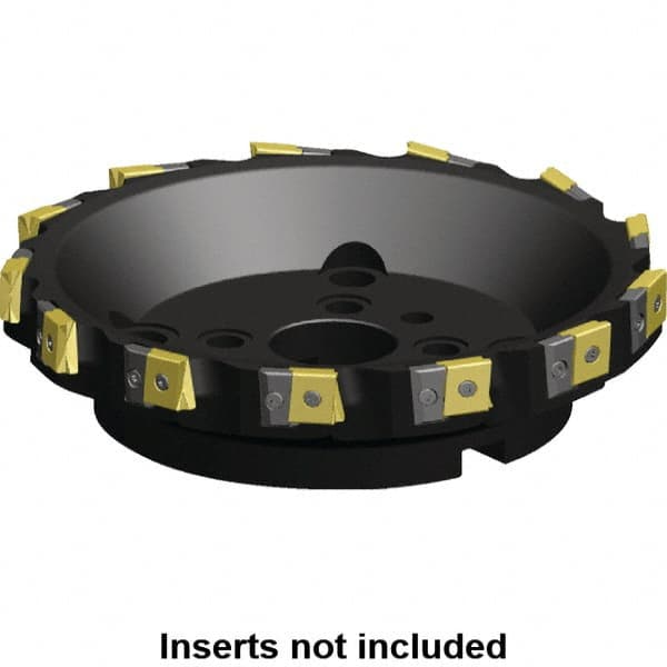 Kennametal - 11 Inserts, 250mm Cut Diam, 60mm Arbor Diam, 25.46mm Max Depth of Cut, Indexable Square-Shoulder Face Mill - 0/90° Lead Angle, 63mm High, LN.U 2210.. Insert Compatibility, Series MEGA90 - Americas Tooling