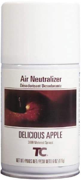 Rubbermaid - 6 oz Air Freshener Dispenser Aerosol Refill - Apple, Compatible with Standard Aerosol Dispensers - Americas Tooling