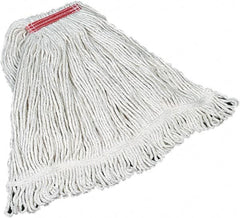 Rubbermaid - Red Head Band, Large Cotton Loop End Mop Head - 4 Ply, Screw On Connection - Americas Tooling