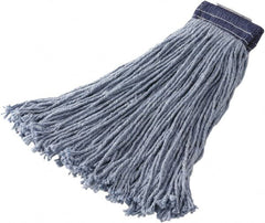 Rubbermaid - 1" Blue Head Band, Large Blended Fiber Cut End Mop Head - Side Loading Connection - Americas Tooling