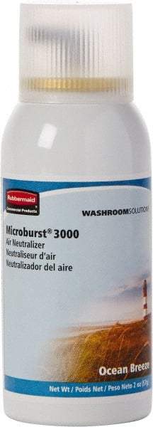 Rubbermaid - 2 oz Air Freshener Dispenser Aerosol Refill - Ocean Breeze, Compatible with Microburst 3000 Dispensers - Americas Tooling