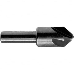 Melin Tool - 5/16" Head Diam, 1/4" Shank Diam, 4 Flute 100° High Speed Steel Countersink - Americas Tooling