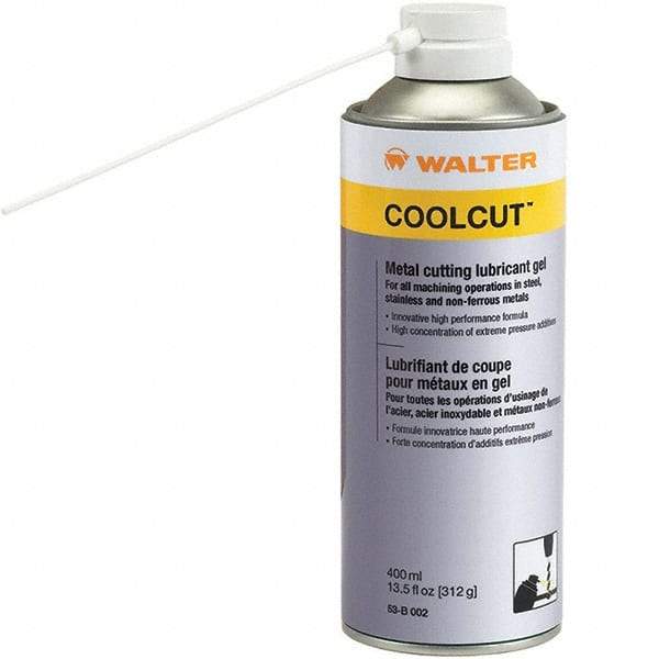 WALTER Surface Technologies - CoolCut, 11 oz Aerosol Cutting Fluid - Gel, For Broaching, Drilling, Milling, Reaming, Sawing, Shearing, Tapping - Americas Tooling