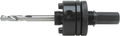 Irwin Blades - 1-1/4 to 6" Tool Diam Compatibility, Hex Shank, Steel Integral Pilot Drill, Hole Cutting Tool Arbor - 3/8" Min Chuck, Hex Shank Cross Section, Threaded Shank Attachment, For Hole Saws - Americas Tooling