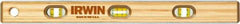 Irwin - 24" Long 6 Vial Box Beam Level - Hardwood, Brown, 2 Level & 4 Plumb Vials - Americas Tooling