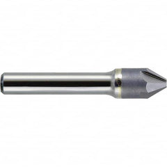 Melin Tool - 3/8" Head Diam, 1/4" Shank Diam, 4 Flute 60° Solid Carbide Countersink - Americas Tooling