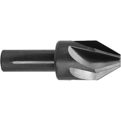 Melin Tool - 3/4" Head Diam, 1/2" Shank Diam, 6 Flute 90° High Speed Steel Countersink - Americas Tooling