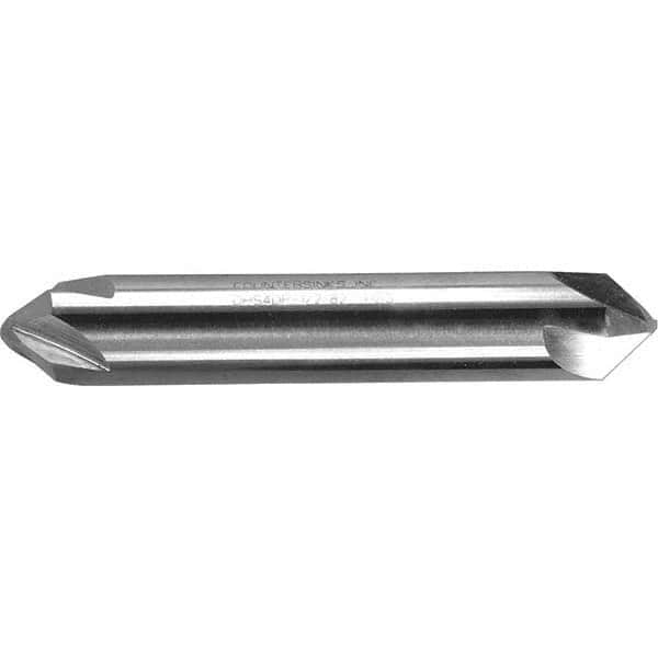 Melin Tool - 1/4" Head Diam, 1/4" Shank Diam, 4 Flute 120° High Speed Steel Countersink - Americas Tooling