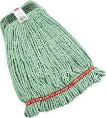 Rubbermaid - Green Head Band, Medium Blended Fiber Loop End Mop Head - Clamp Jaw & Side Loading Connection - Americas Tooling