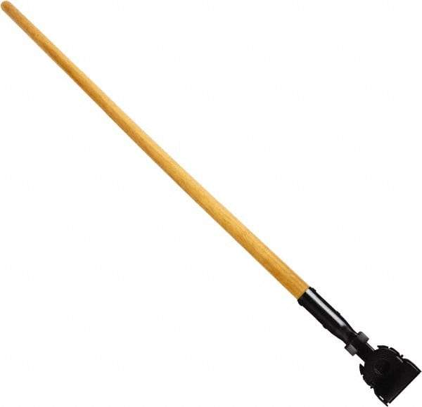 Rubbermaid - 60" Swivel Hardwood Snap-On Mop Handle - Plastic Connector, Use with Dust Mops - Americas Tooling