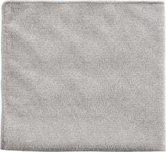 Rubbermaid - Dry Microfiber Wipes - Packet, 16" x 16" Sheet Size, Gray - Americas Tooling