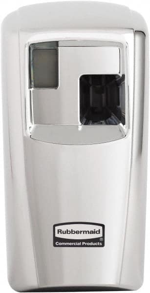 Rubbermaid - 0.012 Cu Ft Coverage, Chrome Metered Aerosol Dispenser - C Battery Required - Americas Tooling