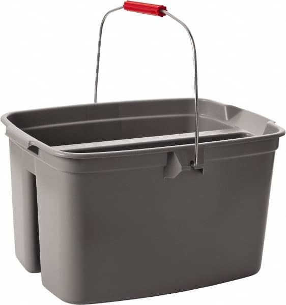 Rubbermaid - 19 Qt Double Pail - 18" Long x 10" High, Gray - Americas Tooling