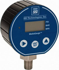 SSI Technologies - 3" Dial, 1/4 Thread, 0-3,000 Scale Range, Pressure Gauge - Lower Connection Mount, Accurate to 0.0025% of Scale - Americas Tooling