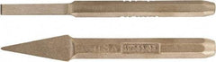 Ampco - 9" OAL x 5/8" Blade Width Nonsparking Cape Chisel - 5/8" Tip - Americas Tooling