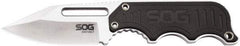 SOG Specialty Knives - 2-19/64" Long Blade, 5Cr15MoV Stainless Steel, Fine Edge, Fixed Blade Knife - 5.9" OAL, Includes Hard Molded Nylon Sheath - Americas Tooling