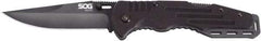 SOG Specialty Knives - 3-5/8" Blade, 8-1/4" OAL, Straight Clip Point Folding Knife - 4-5/8" Closed Length, G-10, 1 Blade, 1 Edge - Americas Tooling