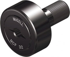 McGill - 22mm Roller Diam x 12mm Width, 10mm Stud Diam x 23mm Length, Crowned Sealed Stud Cam Follower - Steel, 12mm Thread Length, M10x1 Thread, 36mm OAL, 1,765 Lb Dynamic Cap, 2,338 Lb Static Cap - Americas Tooling