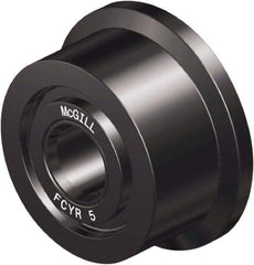 McGill - 1-1/4" Bore, 4" Roller Diam x 2-1/4" Roller Width, Steel Flanged Yoke Roller - 14,300 Lb Dynamic Load Capacity, 2.31" Overall Width - Americas Tooling