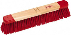 Harper Brush - 30" Medium Duty Synthetic Push Broom - 3" Bristle Length, Wood Block, Bolt-On Handle Connection, Handle Sold Separately - Americas Tooling