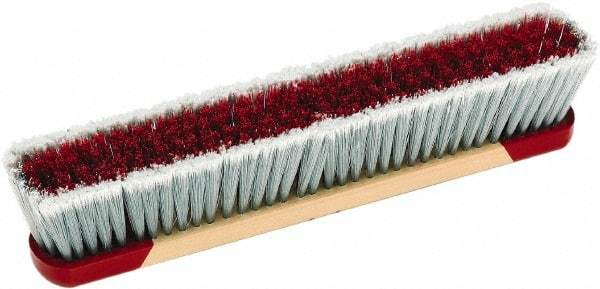 Harper Brush - 18" Medium Duty Synthetic Push Broom - 3" Bristle Length, Wood Block, Bolt-On Handle Connection, Handle Sold Separately - Americas Tooling