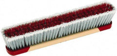 Harper Brush - 18" Medium Duty Synthetic Push Broom - 3" Bristle Length, Wood Block, Bolt-On Handle Connection, Handle Sold Separately - Americas Tooling