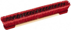 Harper Brush - 24" Smooth Surface Synthetic Push Broom - 3" Bristle Length, Wood Block, Bolt-On Handle Connection, Handle Sold Separately - Americas Tooling